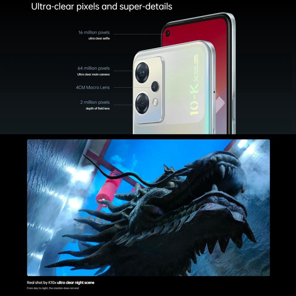 OPPO K10x 5G, 8GB+256GB, 64MP Camera, Chinese Version, Triple Rear Cameras, Side Fingerprint Identification, 6.59 inch ColorOS 12.1 Qualcomm Snapdragon 695 Octa Core up to 2.2GHz, Network: 5G, Support Google Play(Aurora)