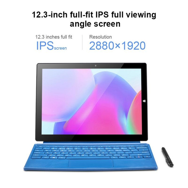 PiPO W12 4G LTE Tablet PC, 12.3 inch, 8GB+256GB, Windows 10 System, Qualcomm Snapdragon 850 Octa Core up to 2.96GHz, Not Include Keyboard & Stylus Pen, Support Dual SIM & Dual Band WiFi & Bluetooth &