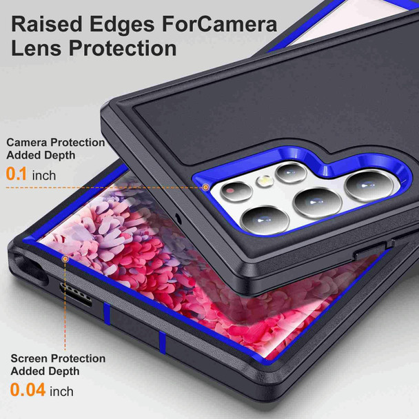 For Samsung Galaxy S23 Ultra 5G Life Waterproof Rugged Phone Case(Dark Blue + Royal Blue)