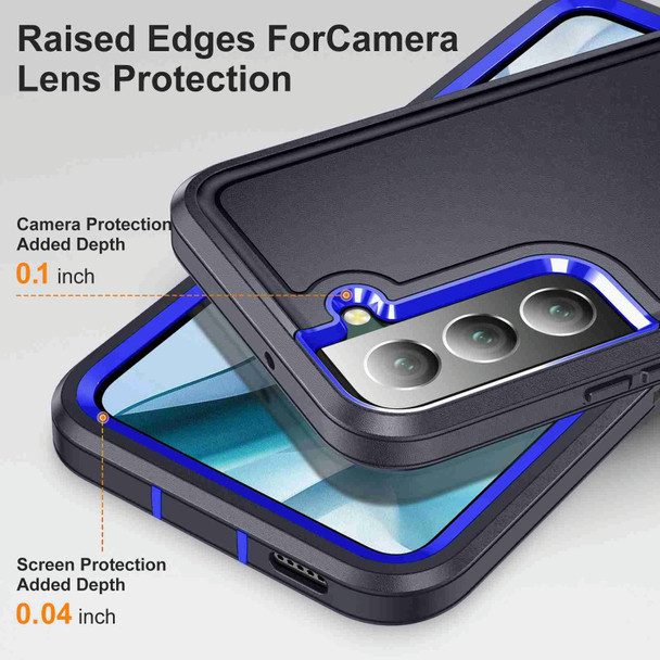 For Samsung Galaxy S23+ 5G Life Waterproof Rugged Phone Case(Dark Blue + Royal Blue)