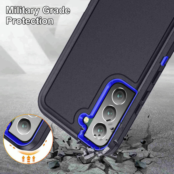For Samsung Galaxy S23+ 5G Life Waterproof Rugged Phone Case(Dark Blue + Royal Blue)