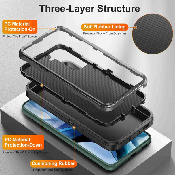 For Samsung Galaxy S22+ 5G Life Waterproof Rugged Phone Case(Black)