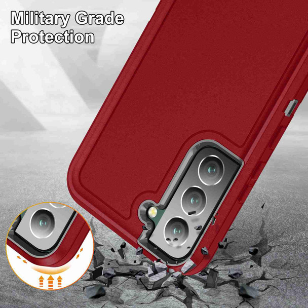 For Samsung Galaxy S22+ 5G Life Waterproof Rugged Phone Case(Red + Black)