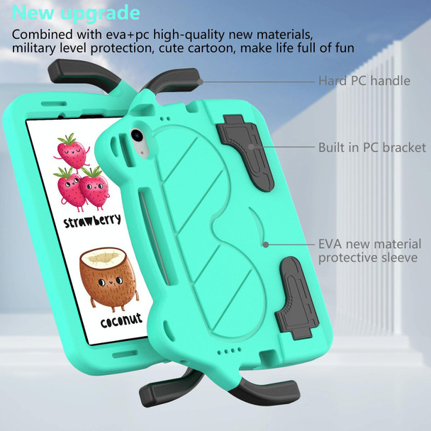 For iPad 10th Gen 10.9 2022 Ice Baby EVA Shockproof Hard PC Tablet Case(Mint Green+Black)