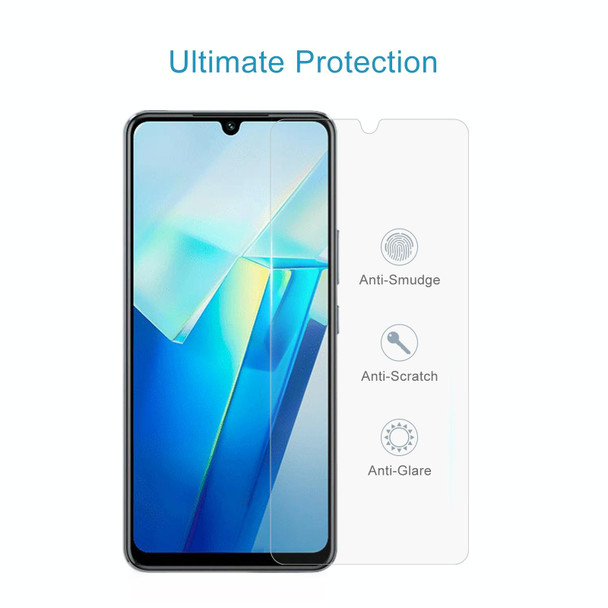 For vivo T2 India 10pcs 0.26mm 9H 2.5D Tempered Glass Film