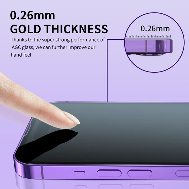 For iPhone 11 Pro / XS / X 2pcs ENKAY Hat-Prince 25 Degree Privacy 8K UHD AGC Tempered Glass Film