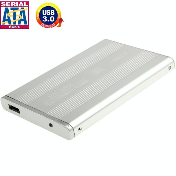 High Speed 2.5 inch HDD SATA External Case, Support USB 3.0(Silver)