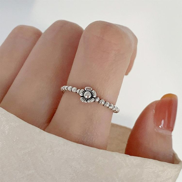 925 Silver Ladies Vintage Wear Combination Ring, Specification:J2173