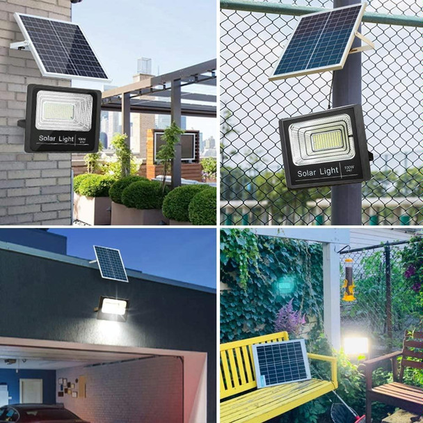 100W 281 LEDs IP67 Waterproof Solar Power Flood Light with Remote Control