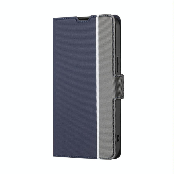 For vivo S16E Twill Texture Side Buckle Leatherette Phone Case(Blue)