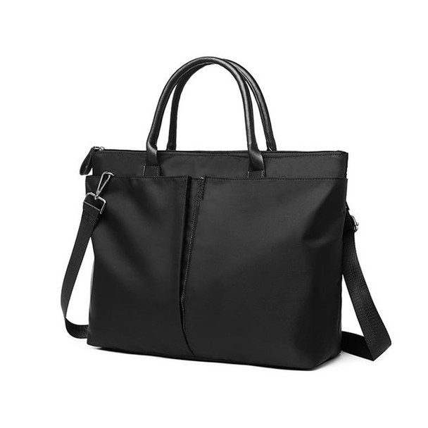 Business Briefcase Handbag / Shoulder Bag Dual-purpose Large Capacity Messenger Computer Bag, Size: Large(Black)