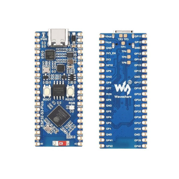 Waveshare ESP32-S3 Microcontroller, 2.4 GHz Wi-Fi Development Board Dual-core Processor