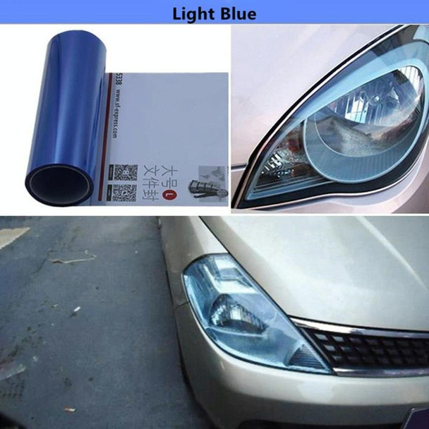 2pcs Car Headlight Protective Film Tail Light Film Motorcycle Fog Light Film, Size:30 x 100cm(Gold)