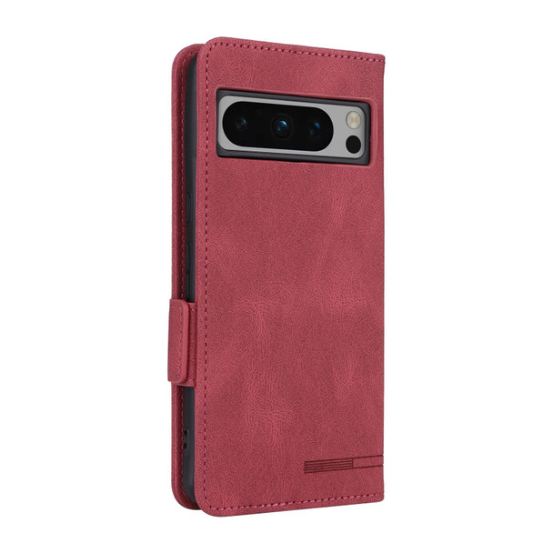 For Google Pixel 8 Pro Magnetic Clasp Leatherette Phone Case(Red)