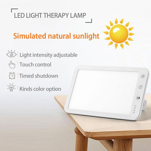 JSK-30 LED Timing Intelligent Dimming SAD Therapy Lamp, Specification: With Power Line+US Plug