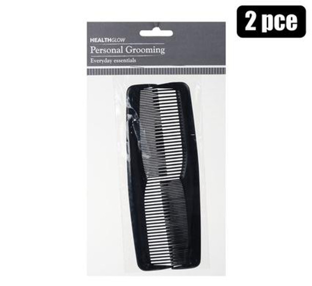 Hair Comb Plastic 2pc Family
