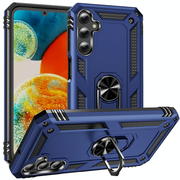 For Samsung Galaxy A24 4G Shockproof TPU + PC Phone Case(Blue)