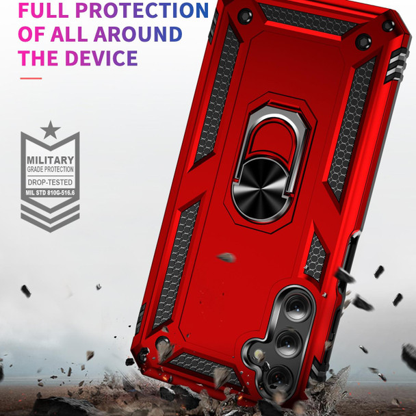 For Samsung Galaxy A24 4G Shockproof TPU + PC Phone Case(Red)