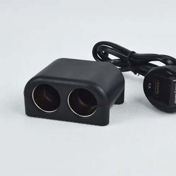 Dual Socket & USB Car Charger