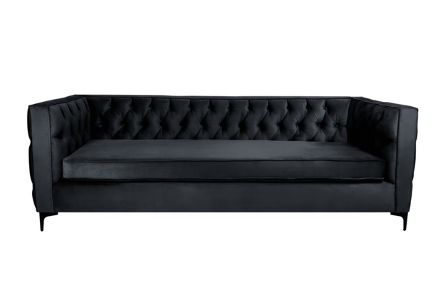 Oxford Three Seater Button Velvet