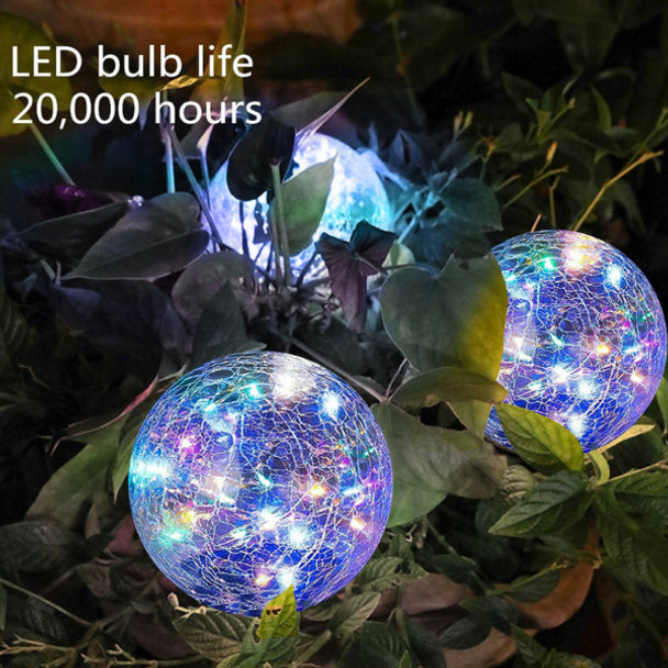 2 Piece Solar Power Globe Garden Lights