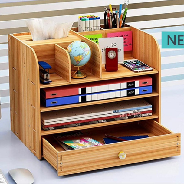 Wooden Desktop Organizer