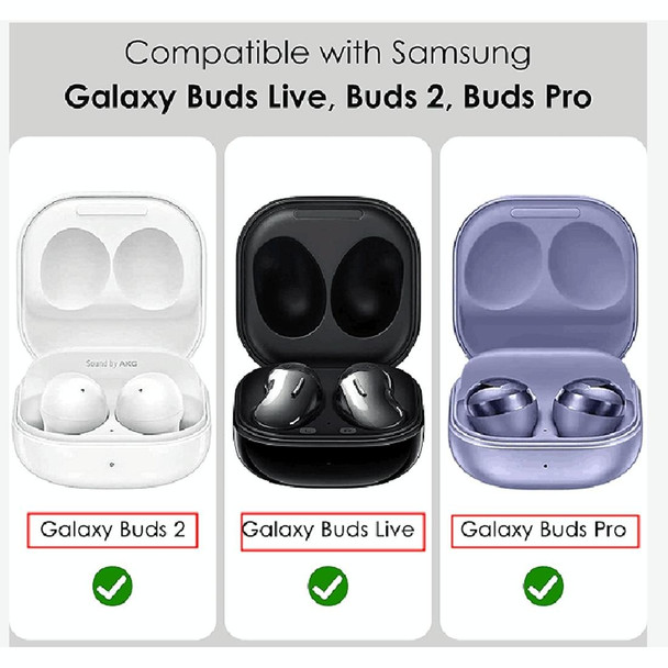 For Samsung Galaxy Buds Live / Buds 2 / Buds Pro / Buds 2 Pro Thunder Battlegear Anti-fall Earphones Protective Case with Switch (White)