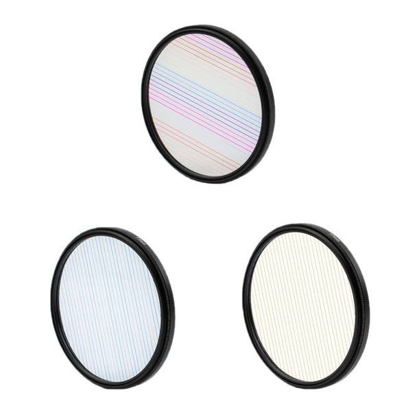 49mm+Rainbow Photography Brushed Widescreen Movie Special Effects Camera Filter