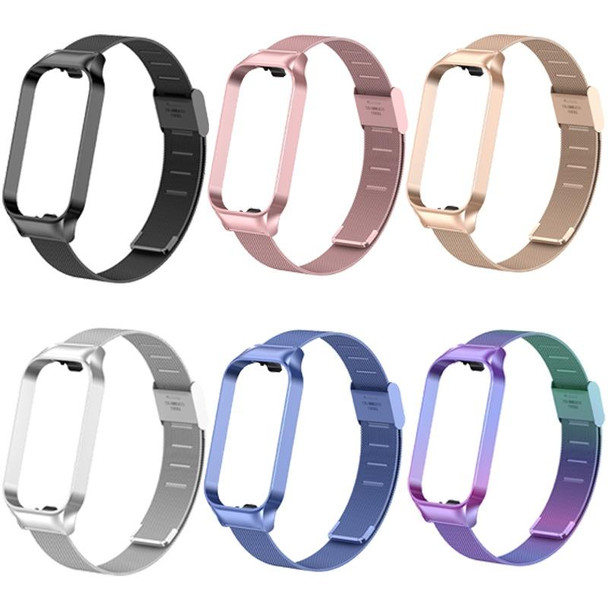 For Redmi Band 2 Milan Buckle Metal Watch Band(Silver)