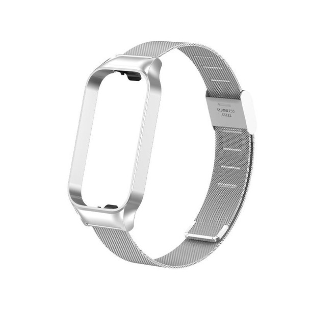 For Redmi Band 2 Milan Buckle Metal Watch Band(Silver)