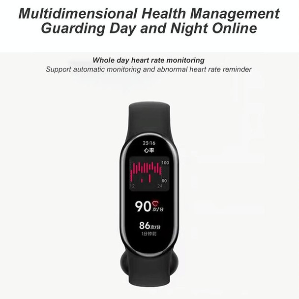 Xiaomi Mi Band 8 1.62 inch AMOLED Screen 5ATM Waterproof Smart Watch, Support Blood Oxygen / Heart Rate Monitor (White)