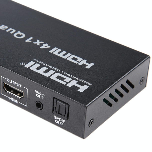 4 in 1 Out HDMI Quad Multi-viewer with Seamless Switcher, AU Plug