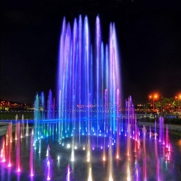 18W Landscape Colorful Color Changing Ring LED Stainless Steel Underwater Fountain Light(Colorful)