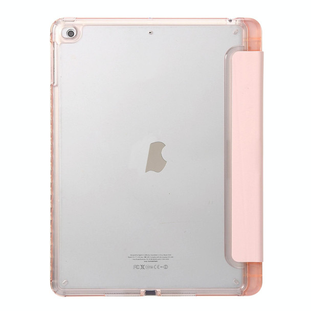 Clear Acrylic Leatherette Tablet Case For iPad Air 2 / Air / 9.7 2018 / 9.7 2017(Pink)