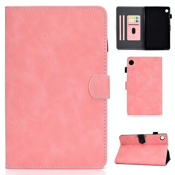 For Huawei MatePad 10.4 2022 Cowhide Texture Leatherette Tablet Case(Pink)