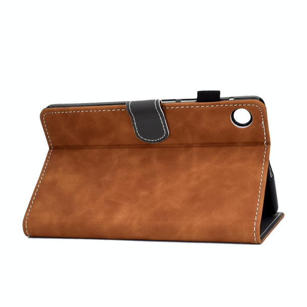 For Huawei MatePad 10.4 2022 Cowhide Texture Leatherette Tablet Case(Brown)