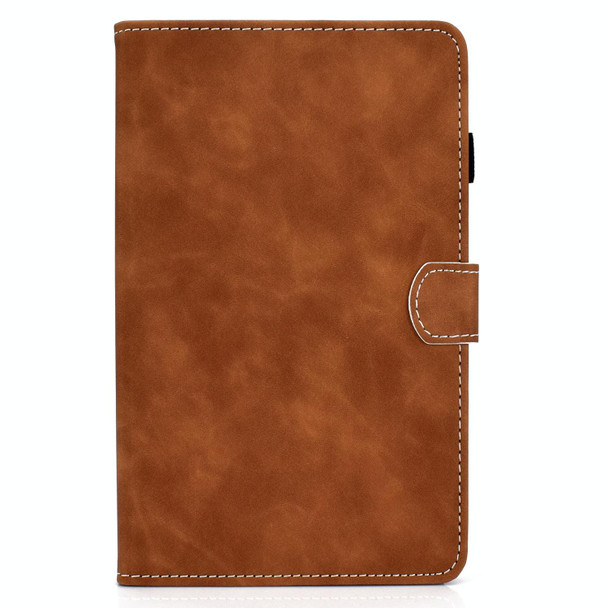 For Huawei MatePad 10.4 2022 Cowhide Texture Leatherette Tablet Case(Brown)