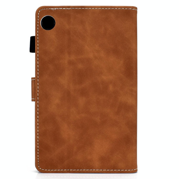 For Huawei MatePad 10.4 2022 Cowhide Texture Leatherette Tablet Case(Brown)