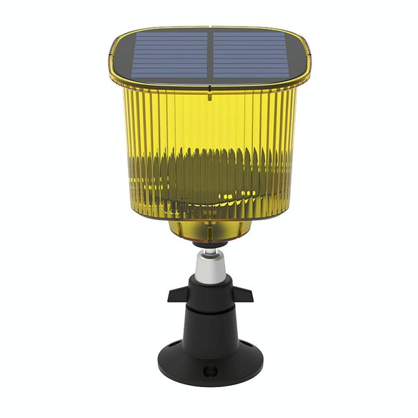 N911R Solar Energy Recording Timing Sound And Light Alarm(Yellow)
