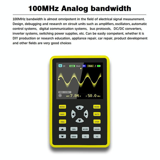 FNIRSI 2.4 Inch IPS Screen 100MHz Digital Oscilloscope(5012H)