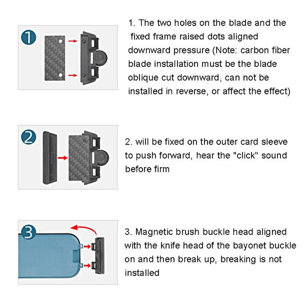 8426 Ordinary+Carbon Blade Fish Tank Magnetic Brush Aquarium Glass Moss Removal Cleaning Brush