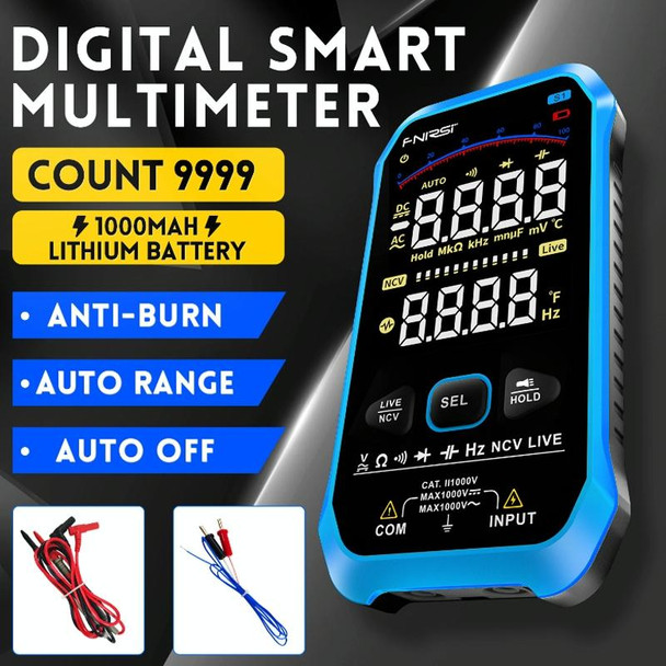 FNIRSI S1 Digital High Precision Fully Automatic Digital Multimeter(Blue)