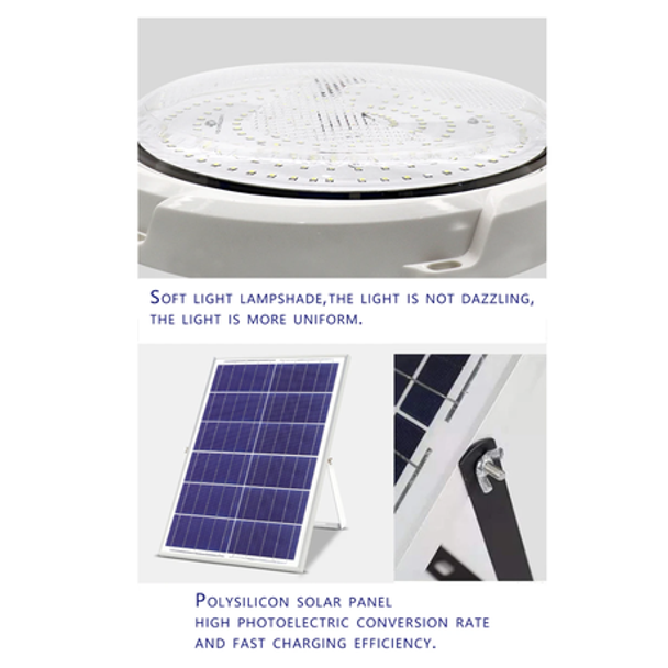 Solar Ceiling LED Light 200w With Remote Control