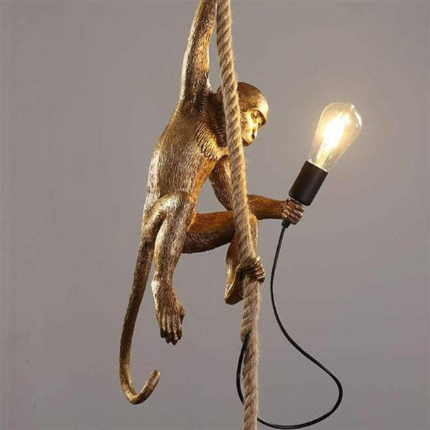 Nu Home Swinging Monkey On Rope Pendant Light