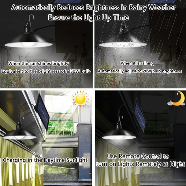 Double Head Solar Light With Remote Control