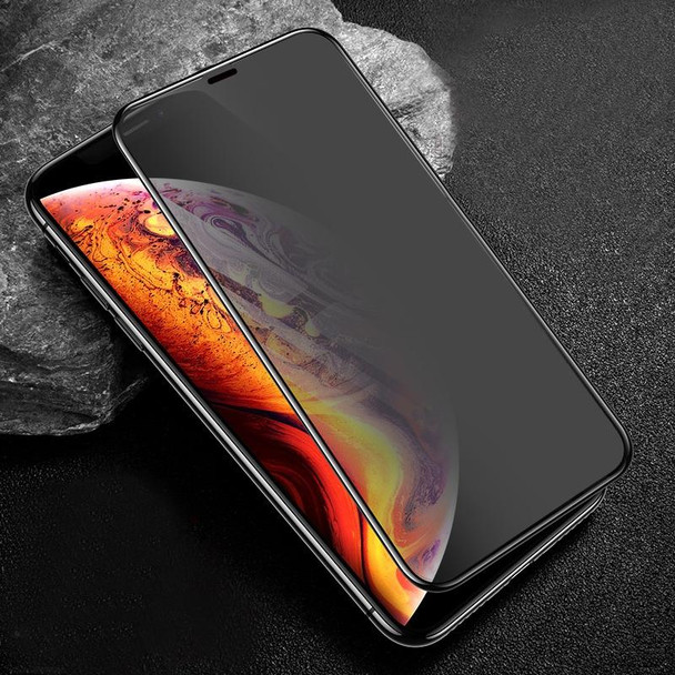 mocolo 0.33mm 9H 3D Round Edge Privacy Anti-glare Tempered Glass Film for iPhone 11 Pro / XS / X(Black)