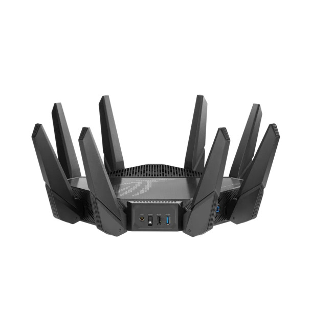 ASUS GT-AX11000 Pro Tri-band WiFi 6 (802.11ax) gaming router; 10G port; 2.5G WAN port; dual WAN; AiMesh support; VPN Fusion; Tri