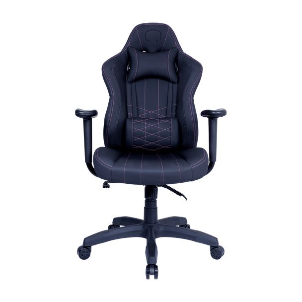 Cooler Master E1 Gaming Chair; Ergonomic design; Head and Lumbar pillow; Black