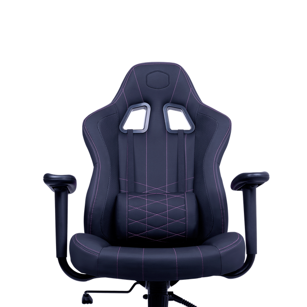 Cooler Master E1 Gaming Chair; Ergonomic design; Head and Lumbar pillow; Black