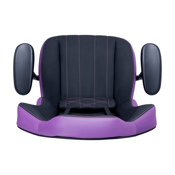 Cooler Master E1 Gaming Chair; Ergonomic design; Head and Lumbar pillow; Purple and black